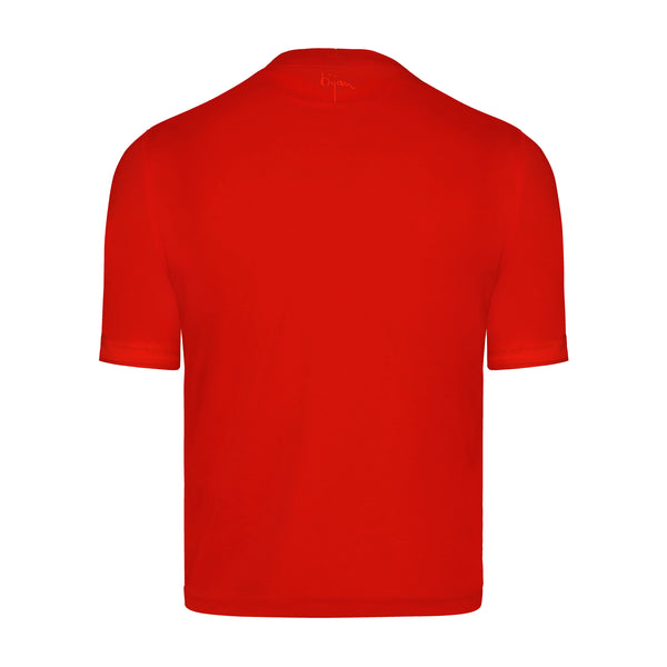 Bijan Red with Red Crest Short Sleeve T-Shirt