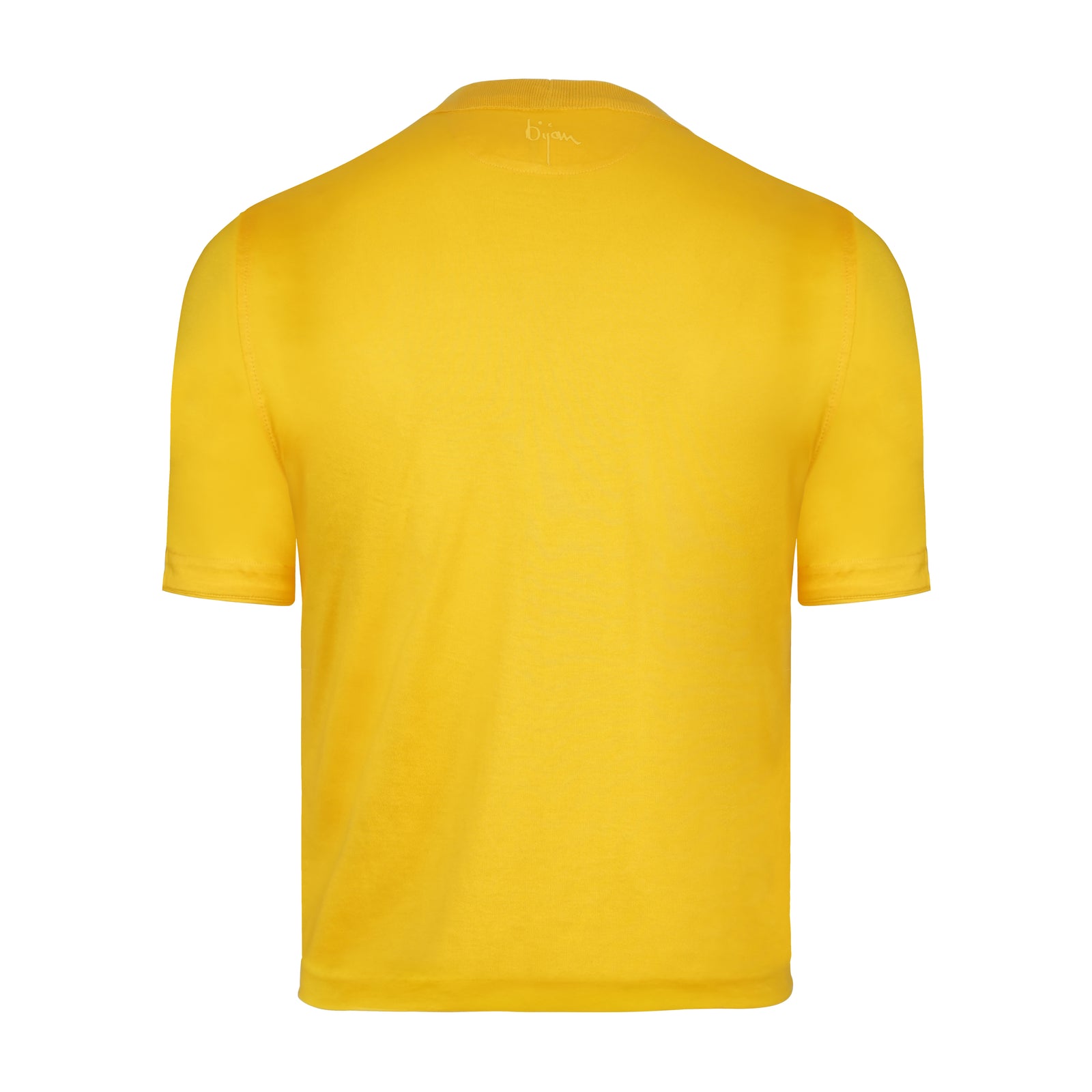 Bijan Yellow with Yellow Crest Short Sleeve T-Shirt – House of Bijan