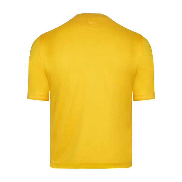 Bijan Yellow with Yellow Crest Short Sleeve T-Shirt