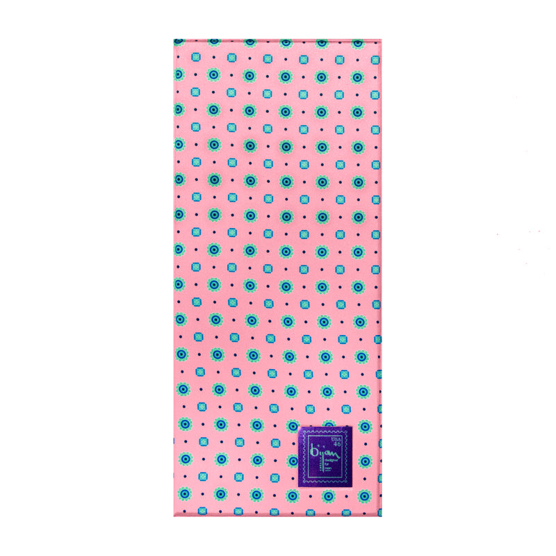 Pink and Blue Pure Silk Tie Set