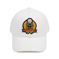White with Gold Crest Cap