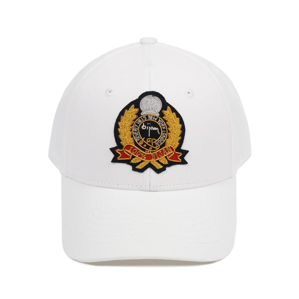 White with Gold Crest Cap