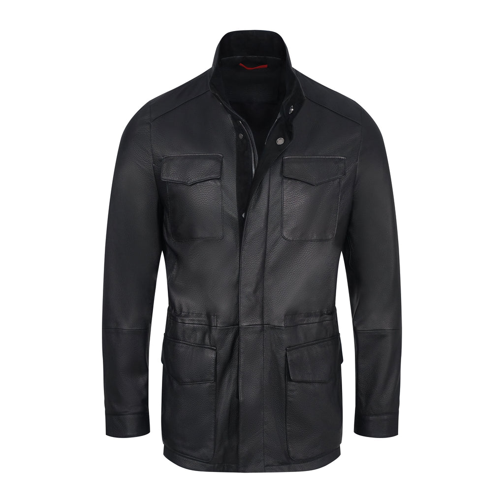 豊富なギフト Bijan_BlackSafariLeatherJacket ジャケット・アウター