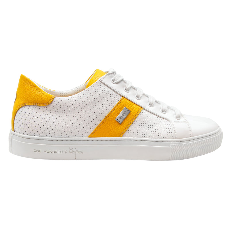 Bijan Yellow and White