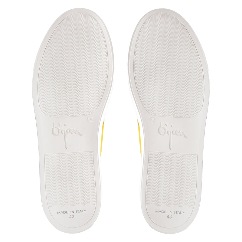 Bijan Yellow and White