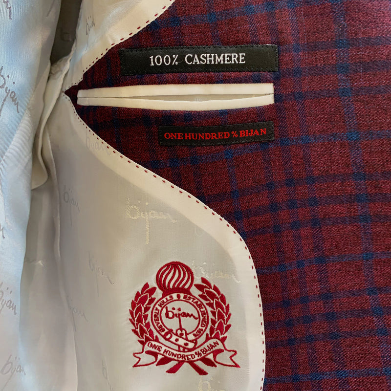 Special Order Burgundy Plaid Jacket