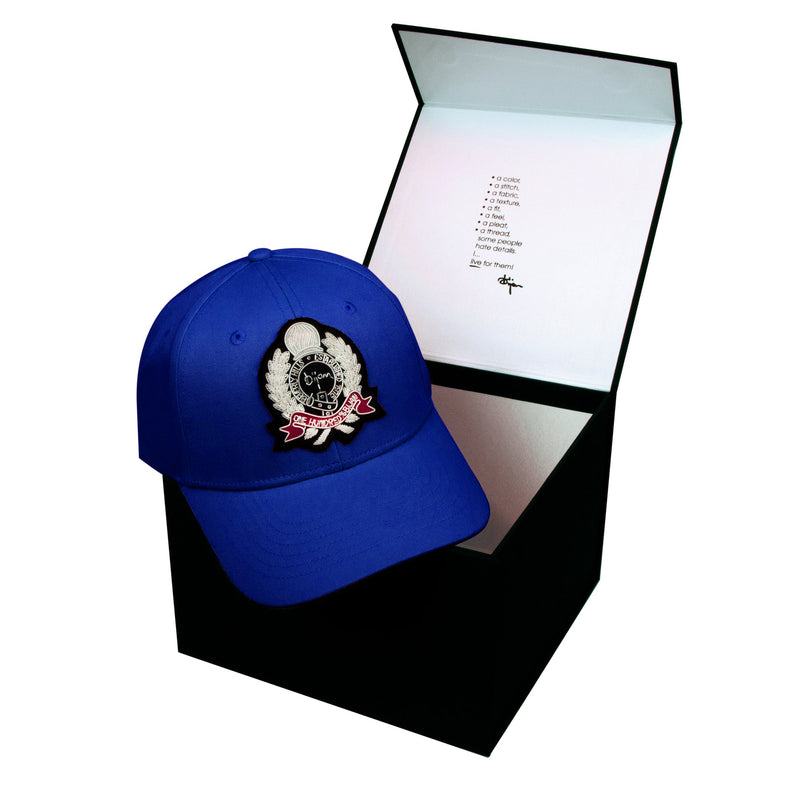 French Blue with Silver Crest Cap