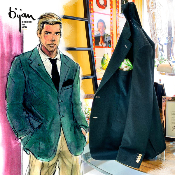 Special Order Dark Green Cashmere Jacket