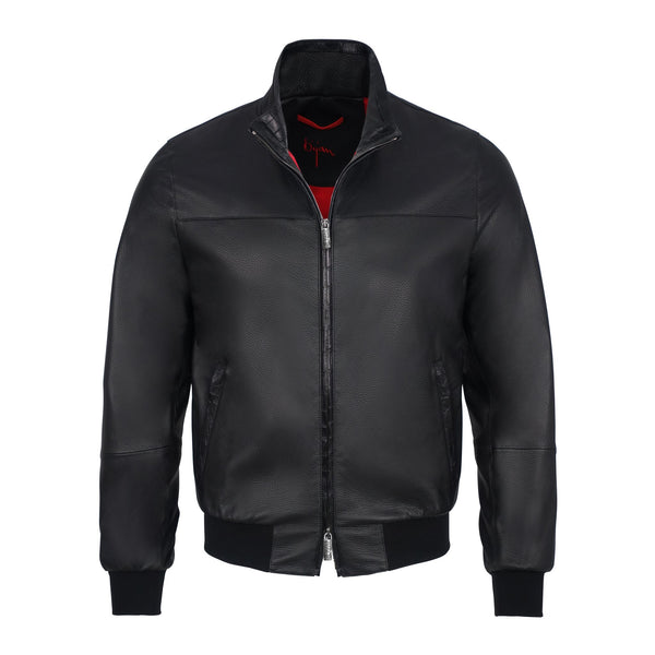 Black Deer Skin and Alligator Leather Pilot Jacket