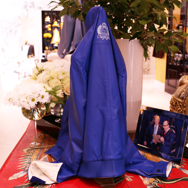 Special Order French Blue Reversible Leather Jacket