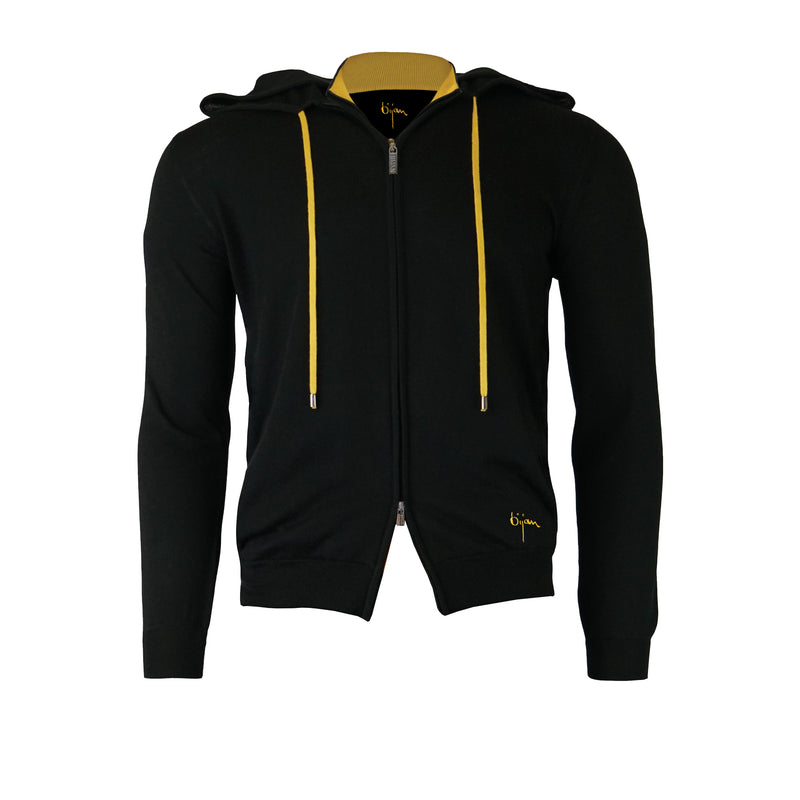 Silk and Cashmere Cardigan with Hoodie