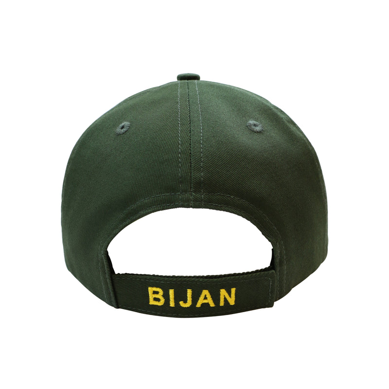 Green with Gold Crest Cap