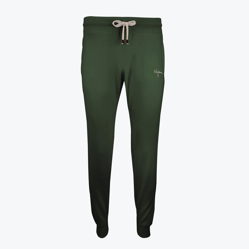 Green Silk and Cashmere Sweatpants