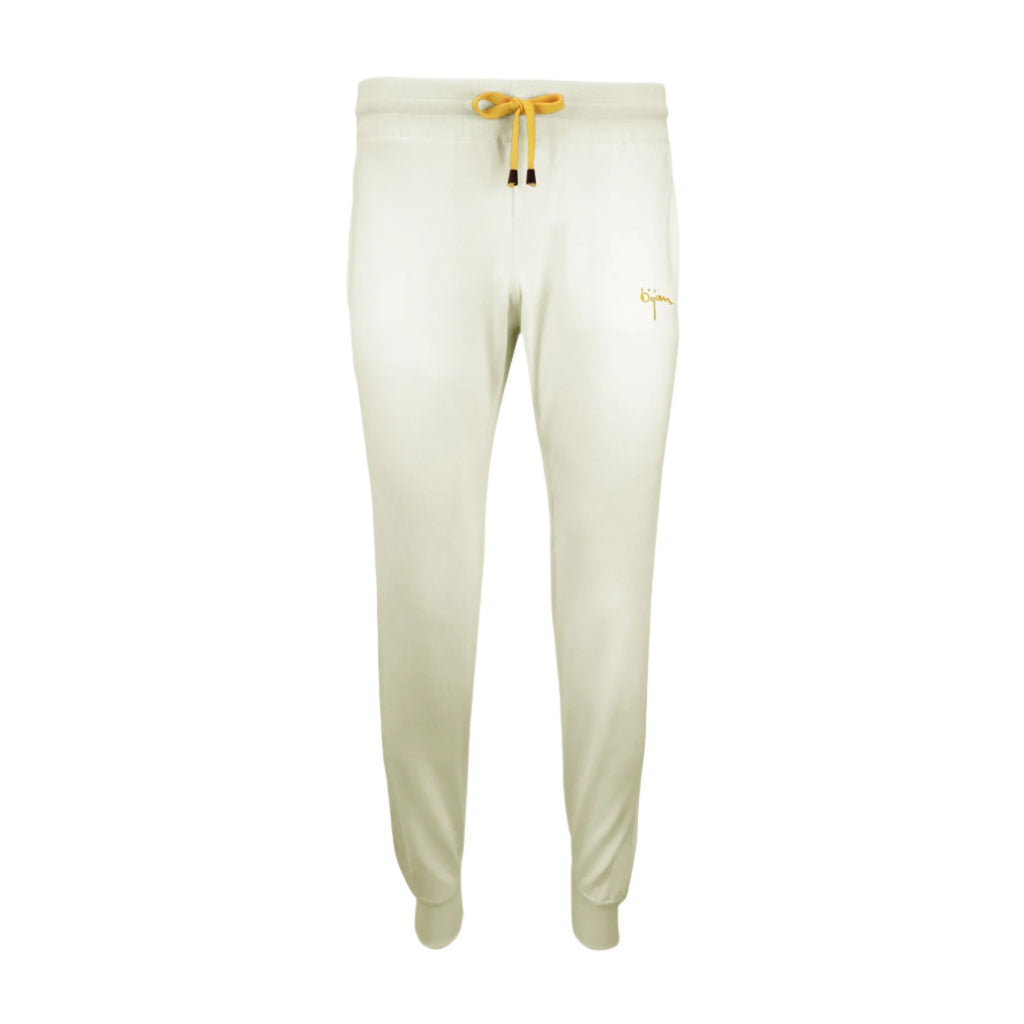 White Silk and Cashmere Sweatpants – House of Bijan