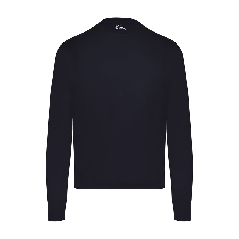 Navy with Silver Crest
