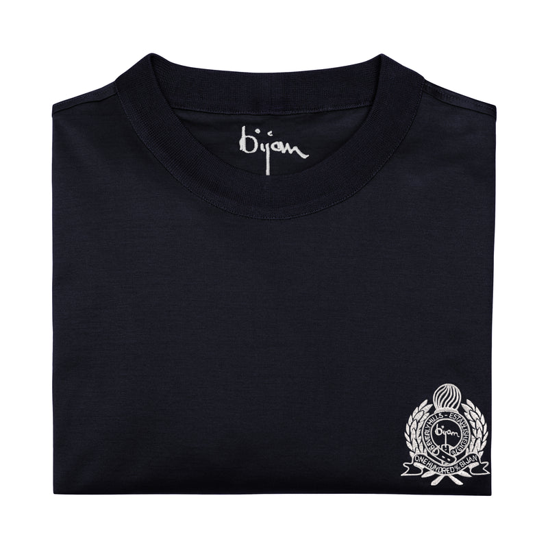 Navy with Silver Crest