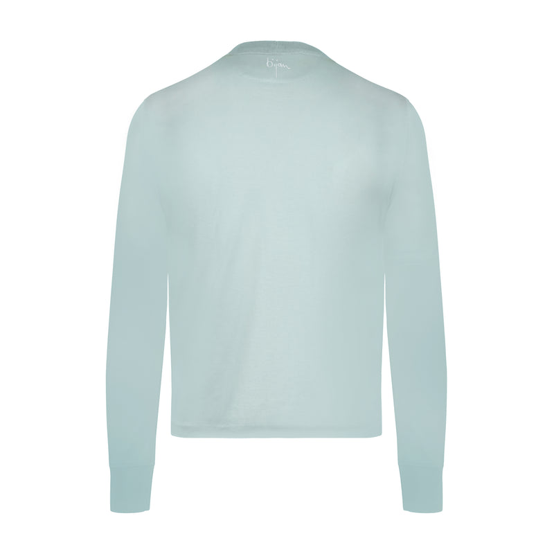 Seafoam with Seafoam Crest Long Sleeve T-Shirt