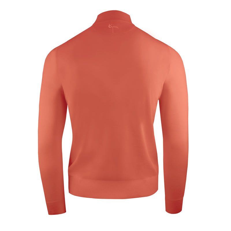 Cashmere and Silk Mock Neck Sweater