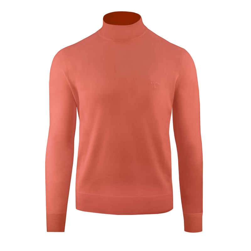 Cashmere and Silk Mock Neck Sweater