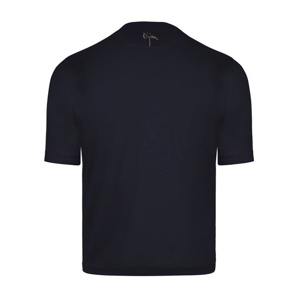 Navy with Metallic Gold Crest Short Sleeve T-Shirt