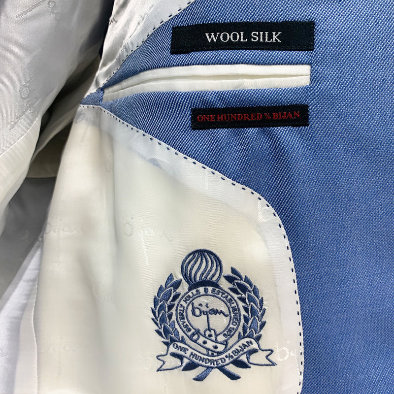Special Order Sky Blue Wool & Silk Jacket