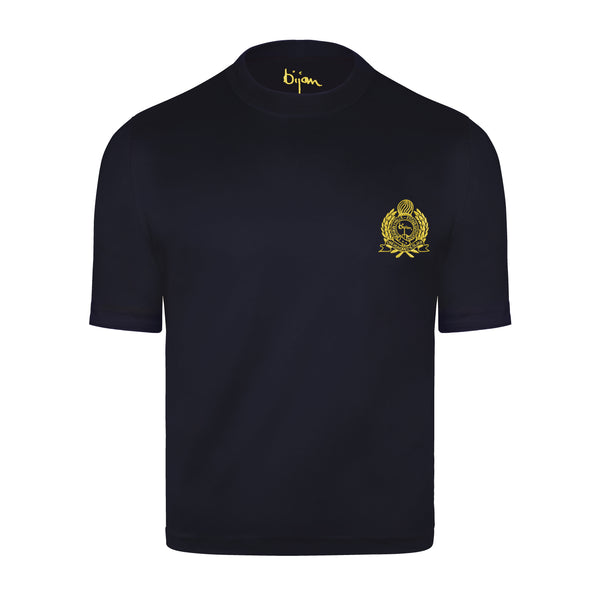Navy with Yellow Crest