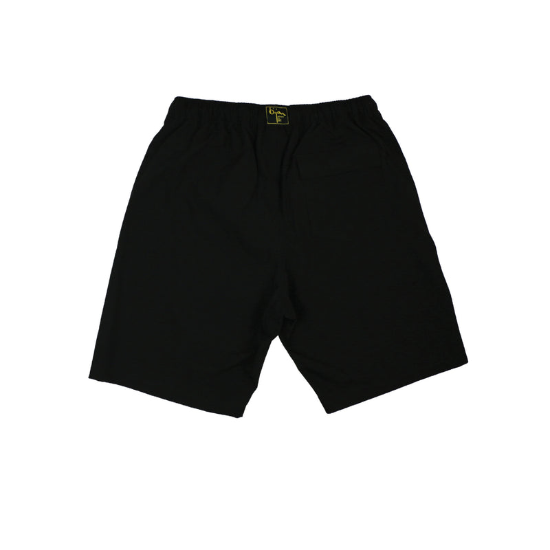 Black Bijan Logo Swim Trunk and Jacket Set