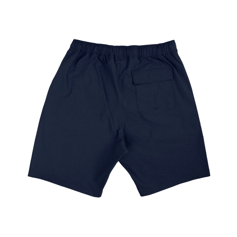 Navy Bijan Logo Swim Trunk and Jacket Set