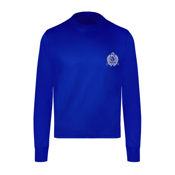 French Blue Long Sleeve Crest T-Shirt