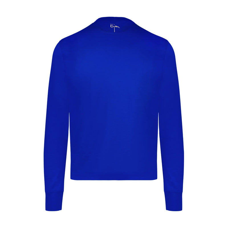 French Blue Long Sleeve Crest T-Shirt