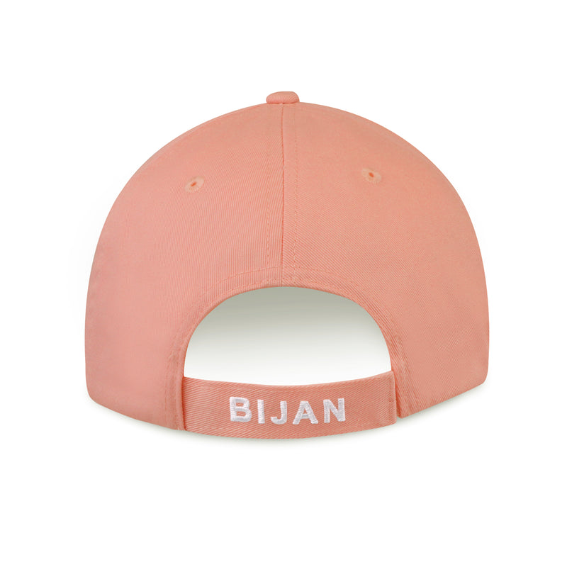 Pink with Silver Crest Cap